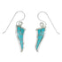 Southwestern Turquoise And Silver Hook Dangle Earrings YX78817